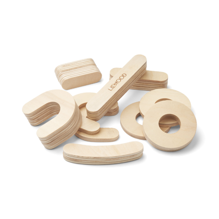 Liewood® Drveni brojevi s magnetom Jota Natural Wood
