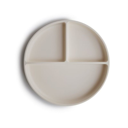 Slika za  Mushie® Silikonski dijeljeni tanjurić Ivory  