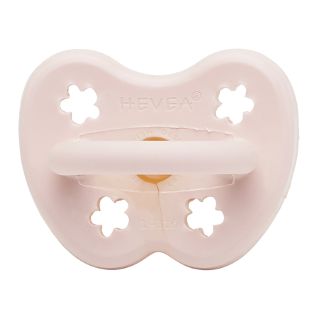 Slika za Hevea® Ortodontska duda od kaučuka RUŽICA (0-3m) Powder Pink