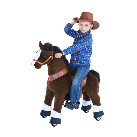 Slika za PonyCycle® Pony na kotačima - Chocolate Brown with White Hoof (4-8G)