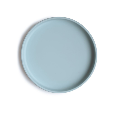Slika za Mushie® Silikonski tanjur s vakumom Powder Blue