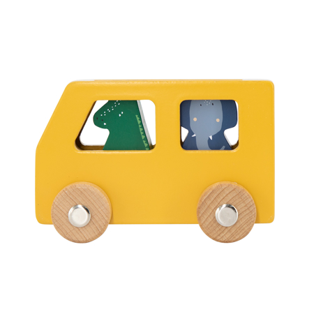 Trixie Baby® Set 3 drvena automobila s životinjicama