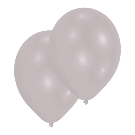 Slika za Amscan® Lateks baloni Metallic Silver 10 kom