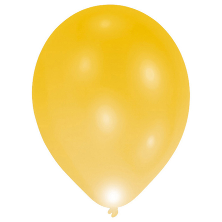 Amscan® Lateks baloni s LED svjetlom Gold 5 kom