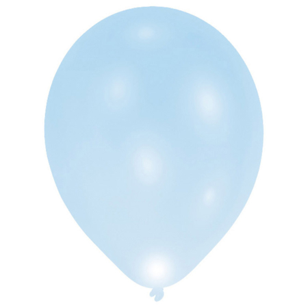 Amscan® Lateks baloni s LED svjetlom Blue 5 kom