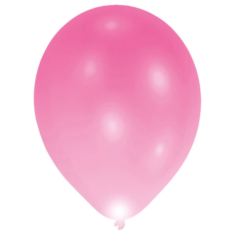 Slika za Amscan® Lateks baloni s LED svjetlom Pink 5 kom