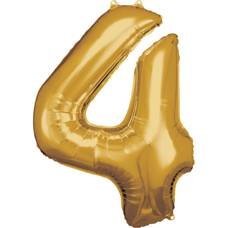 Slika za Amscan® Balon broj 4 (86 cm) Gold