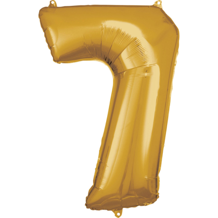 Amscan® Balon broj 7 (86 cm) Gold