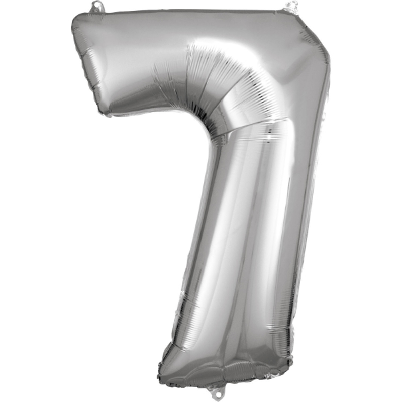 Slika za Amscan® Balon broj 7 (86 cm) Silver 