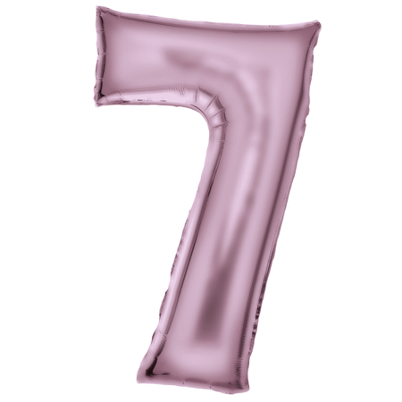 Slika za Amscan® Balon broj 7 (86 cm) Silk Lustre Pastel Pink