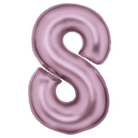 Slika za Amscan® Balon broj 8 (86 cm) Silk Lustre Pastel Pink