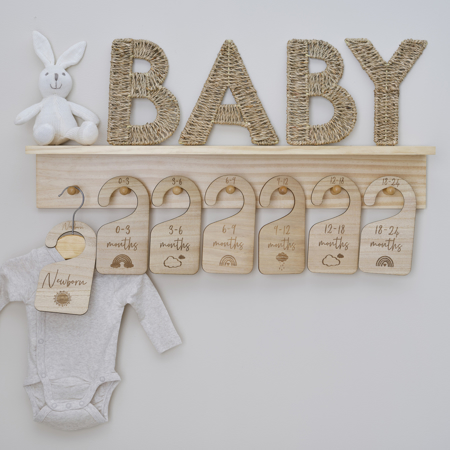 Slika za Ginger Ray® Vješalica za organizaciju bebine odjeće Baby