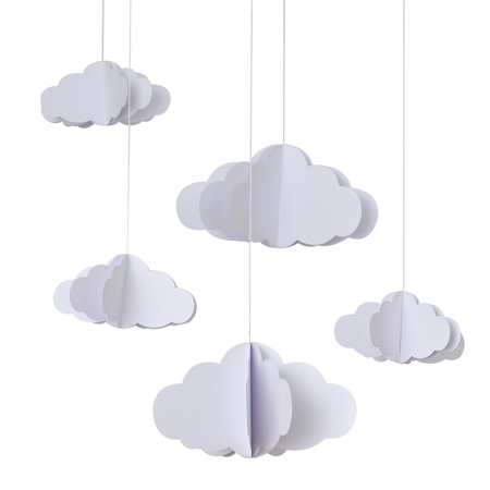 Slika za Ginger Ray® Viseća dekoracija 3D Cloud White