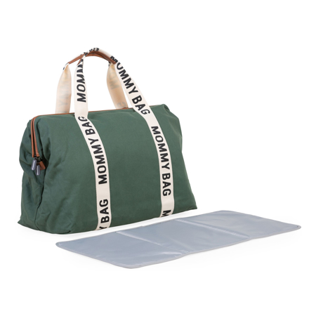 Childhome® Torba za previjanje Mommy Bag Signature Canvas Green  