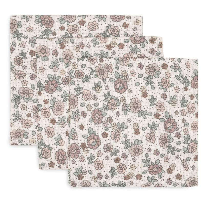 Slika za Jollein® Komplet 3 tetra pelene Retro Flowers 31x31