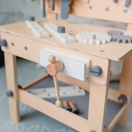 Slika za Evibell® Dječji drveni radni stol s alatom Nature