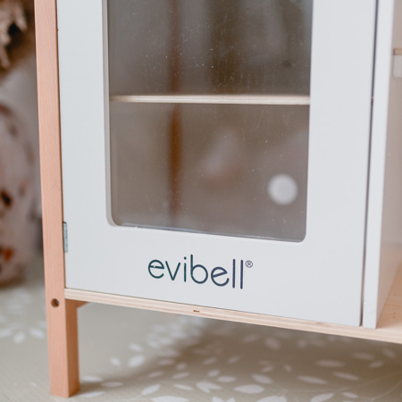 Slika za Evibell® Dječja drvena kuhinja PRO s dodacima Nature/White
