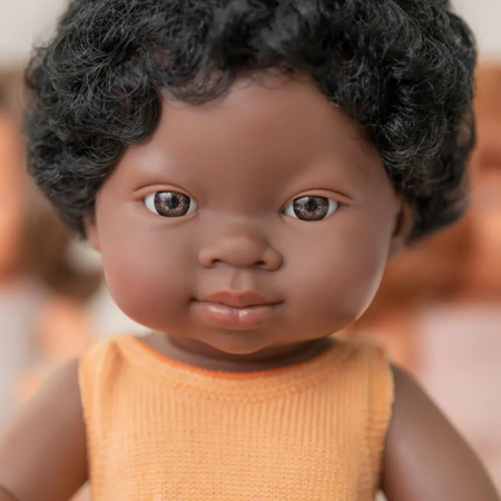Slika za Miniland® Lutka African Boy 38cm Colourful