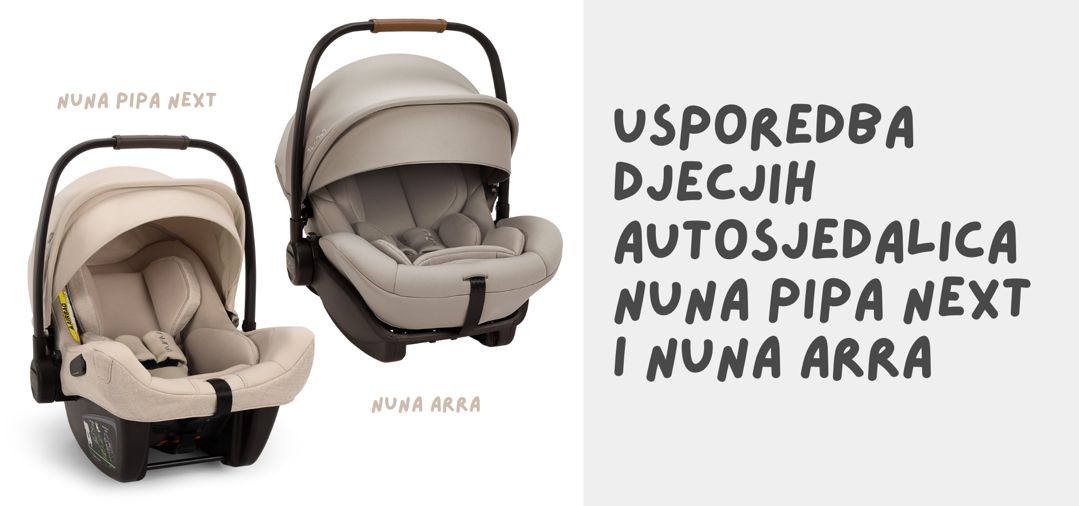 Usporedba dječjih autosjedalica Nuna Pipa Next i Nuna Arra: Koja je prava za vas?