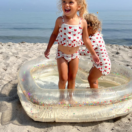 Slika za Konges Sløjd® Dječji bazen Heart Transparent Cream